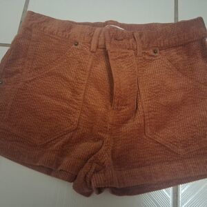 O'Neill Women's Corduroy Shorts in Rust